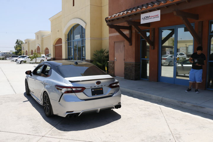 2018 Toyota Camry SE XSE License Plate Bracket Test Fit